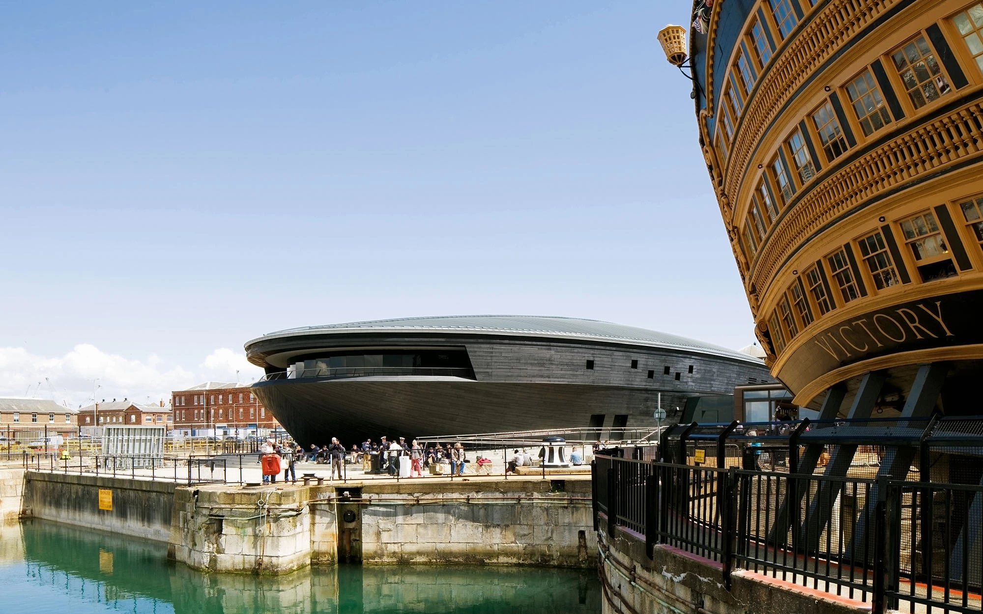 Exterior of Mary Rose Museum